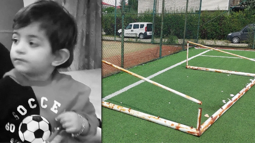 Üzerine kale direği devrilen 4 yaşındaki Selahattin öldü