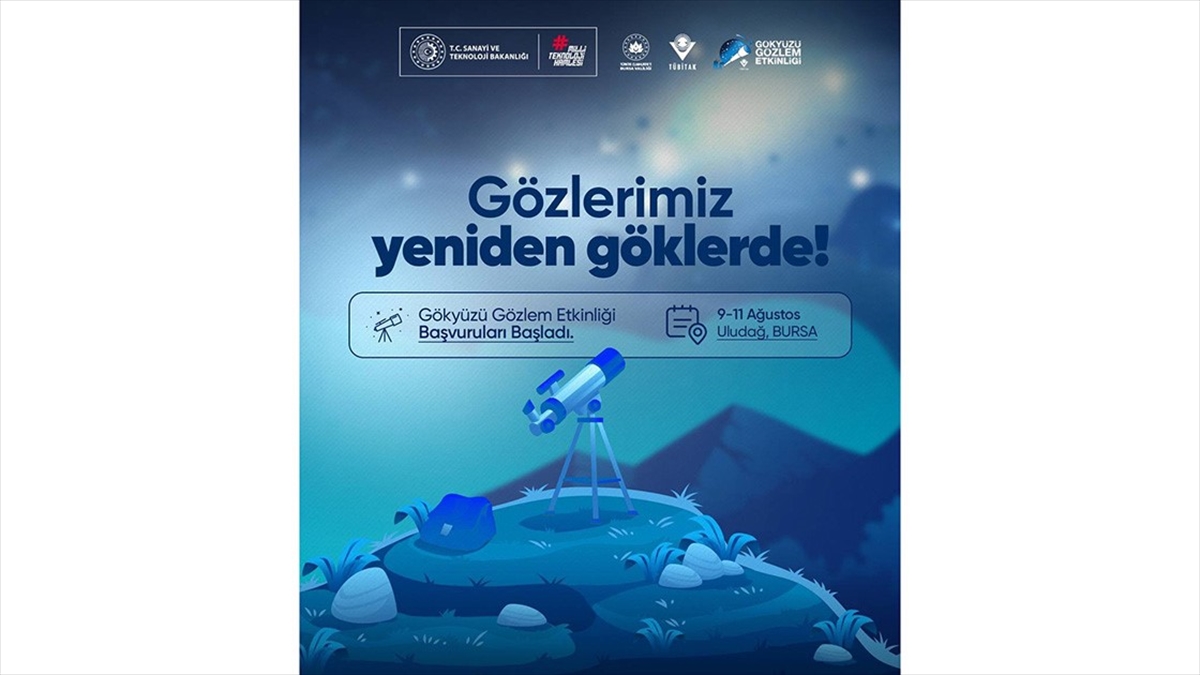 Tübitak Gökyüzü Gözlem Etkinliği 9-11 Ağustos'ta Bursa Uludağ'da Gerçekleştirilecek