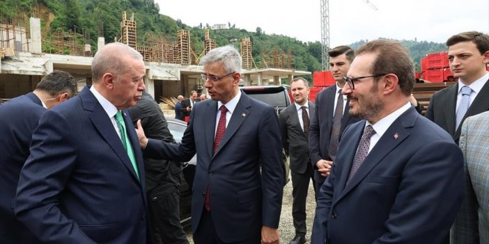 Cumhurbaşkanı Erdoğan, Güneysu Devlet Hastanesi İnşaatında İncelemelerde Bulundu