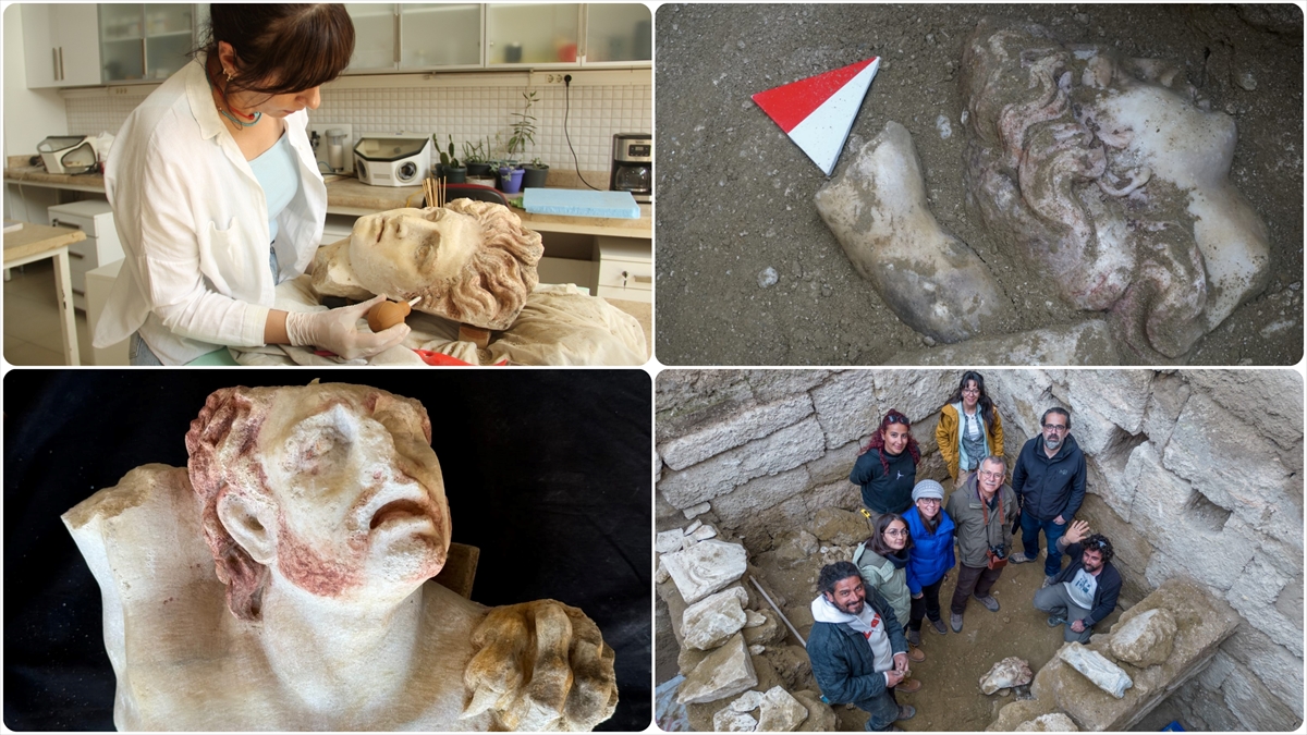 Laodikeia Antik Kenti'nde Skylla Grubu Heykeller Bulundu