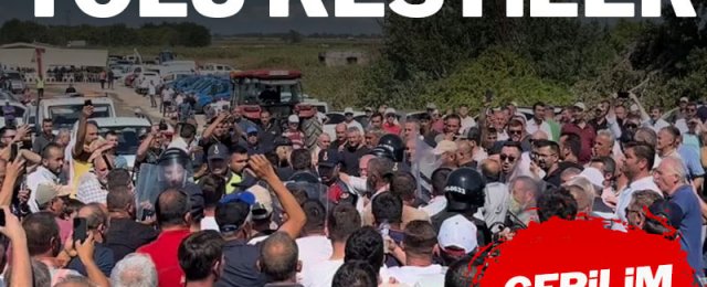 Çiftçiler fiyatlara isyan etti, traktörleriyle Bursa-İzmir yolunu trafiğe kapattı