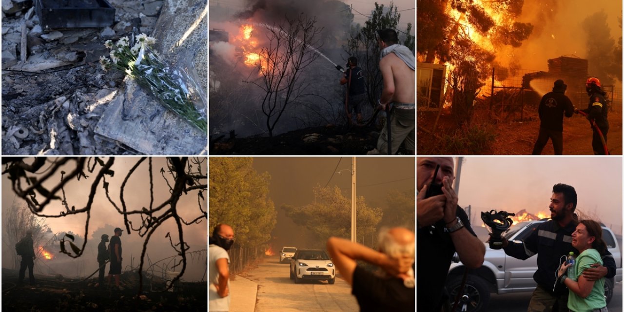 Yunanistan'da Varnava Bölgesinde Çıkan Yangın "Yılın En Büyük Yangını" Olarak Değerlendirildi