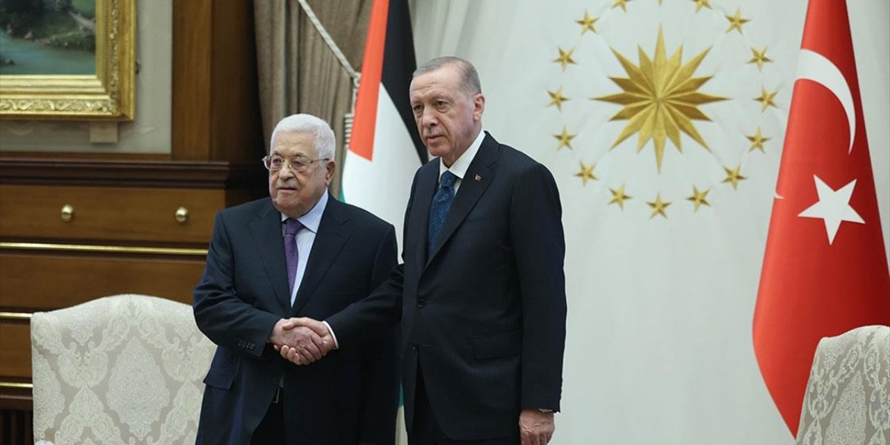 Cumhurbaşkanı Erdoğan, Filistin Devlet Başkanı Abbas İle Bir Araya Geldi