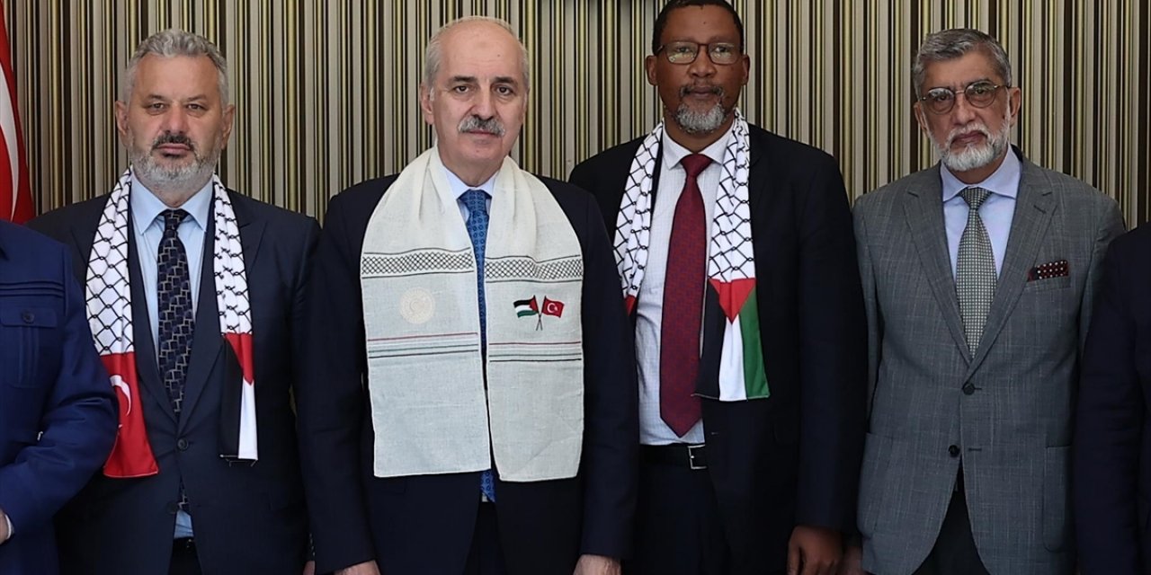 TBMM Başkanı Kurtulmuş, Güney Afrikalı Milletvekili Zwelivelile Ve Sporcu Jeff Monson İle Bir Araya Geldi