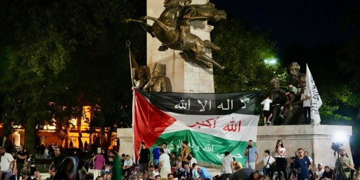 Fatih'te Gazze Dayanışma Platformundan İsrail Protestosu