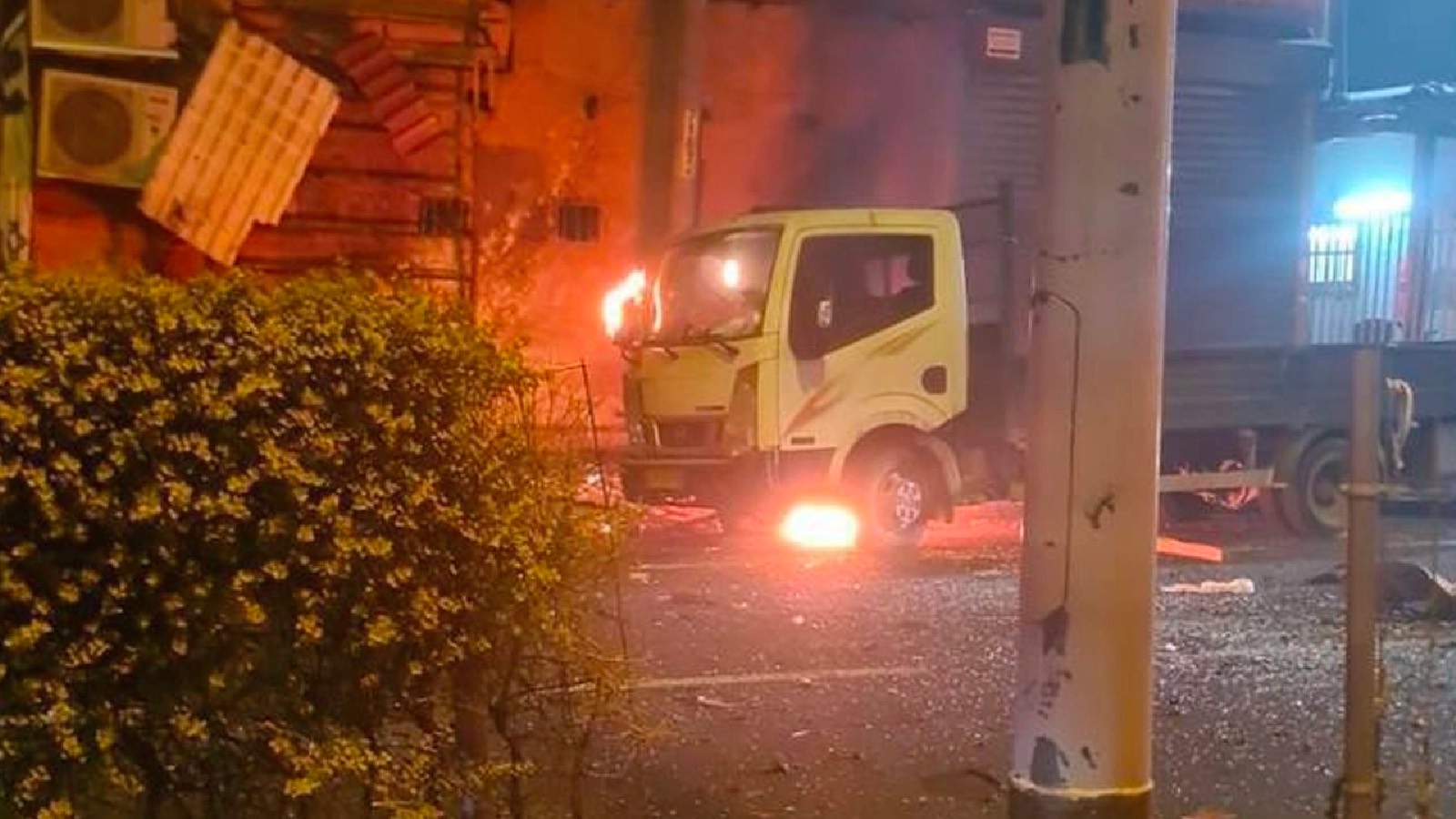 İsrail'in başkenti Tel Aviv'de patlama