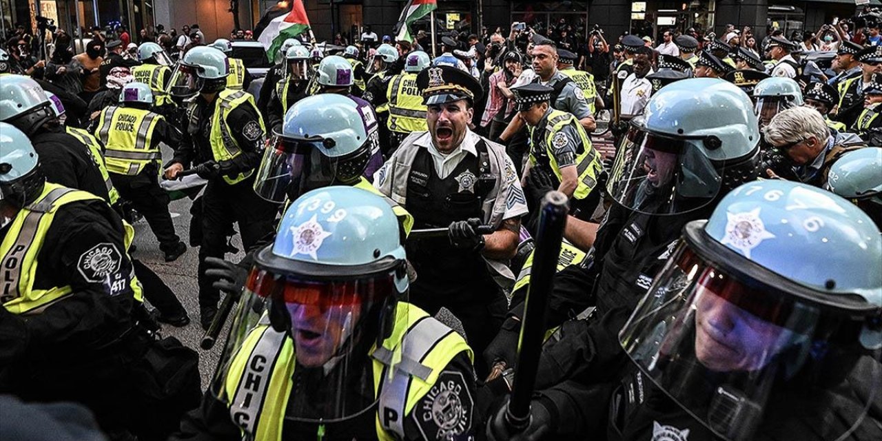 ABD Polisinden İsrail Protestosunda Göstericilere Ve Basın Mensuplarına Sert Müdahale