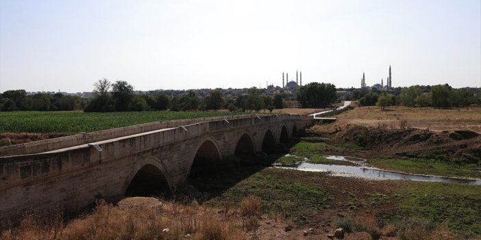Tunca Nehri'nin Bazı Bölümlerinde Su Akışı Durdu