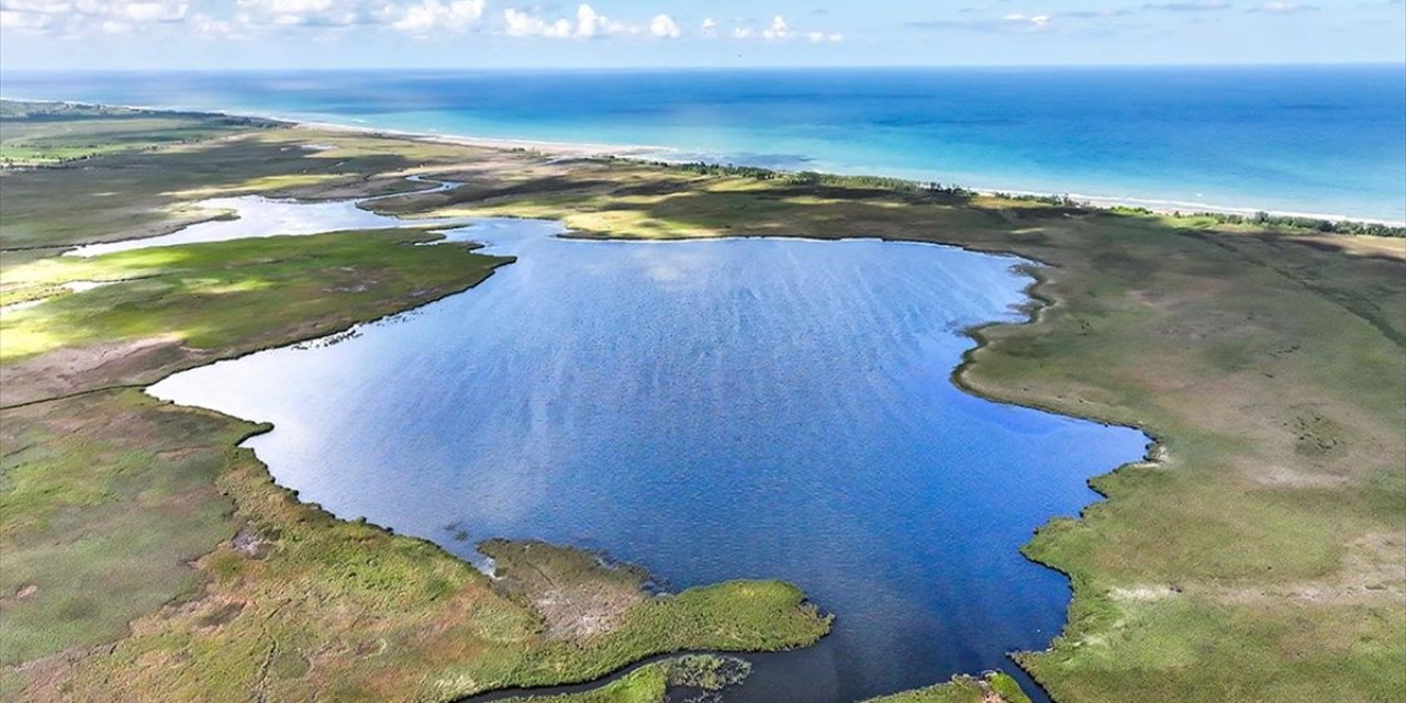 Samsun'un Terme İlçesindeki Amazon Tabiat Parkı Dron İle Görüntülendi