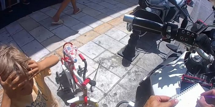 Bodrum'da Polis İle Bisikletli Çocuğun "trafik Cezası" Diyaloğu Gülümsetti