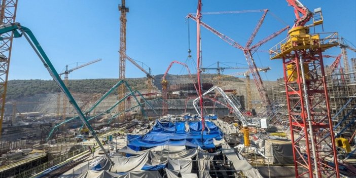 Akkuyu Ngs'nin 3'üncü Ünitesinde Türbin Tesisinin Temeline Beton Döküldü
