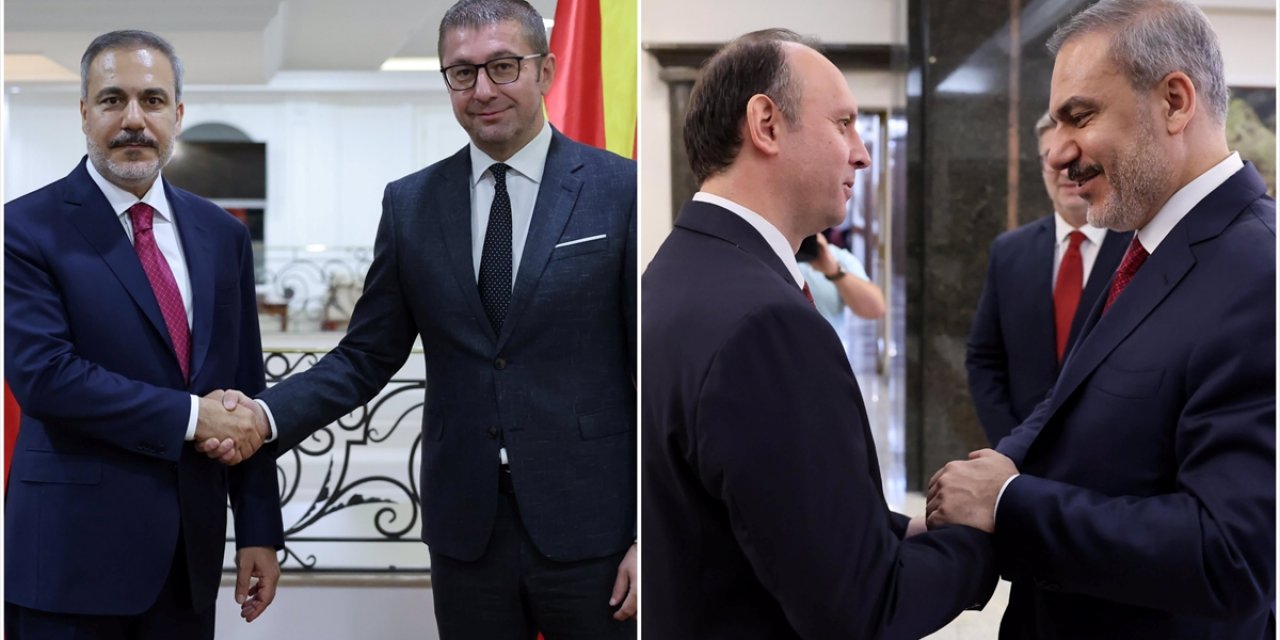 Dışişleri Bakanı Fidan, Üsküp'te Kuzey Makedonya Başbakanı Mickoski İle Görüştü