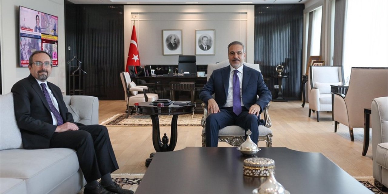 Dışişleri Bakanı Fidan, ABD Dışişleri Bakanlığı Siyasi İşler Müsteşar Vekili Bass'ı Kabul Etti