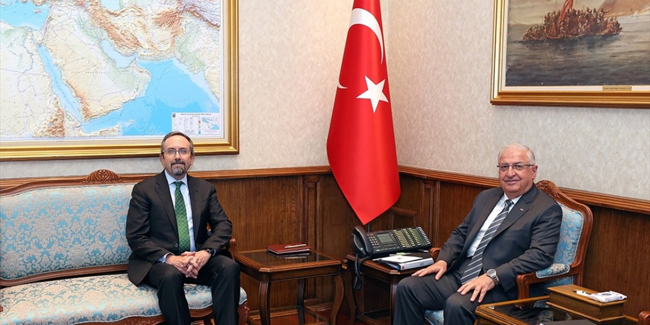 Bakan Güler, ABD Dışişleri Bakanlığı Siyasi İşler Müsteşar Vekili John Bass'ı Kabul Etti