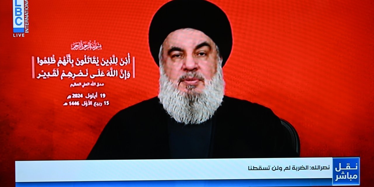 Hizbullah Lideri Nasrallah: İsrail’in Düzenlediği Saldırılar Lübnan Halkına Karşı Bir Savaş İlanıdır