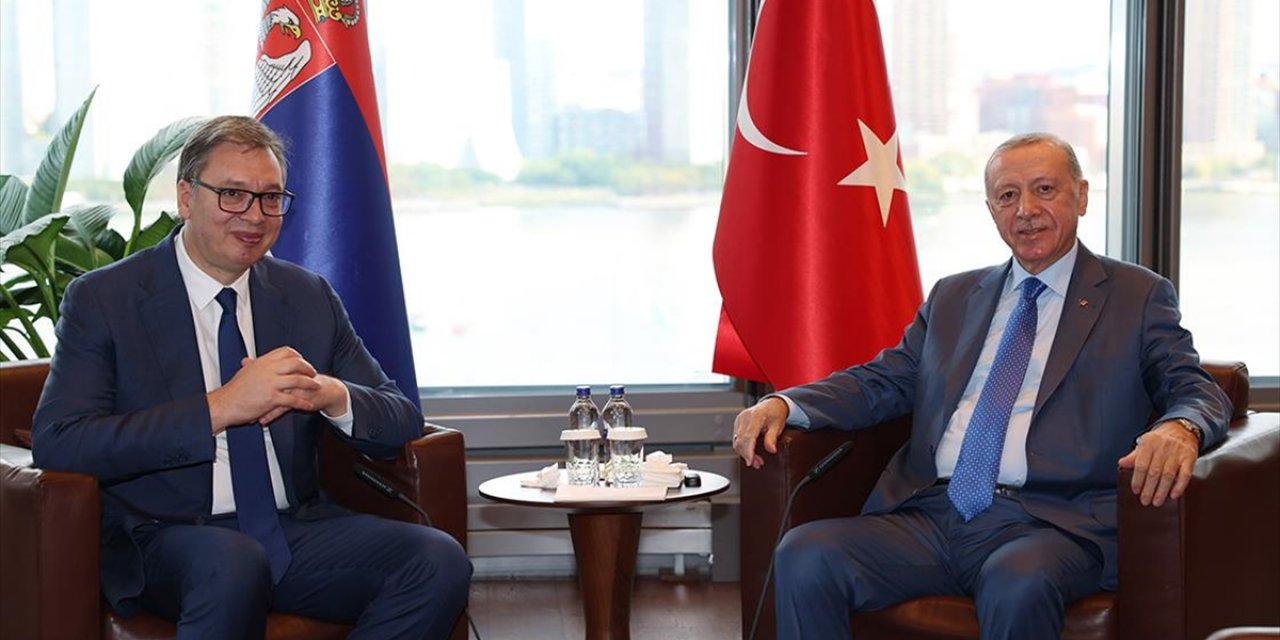 Cumhurbaşkanı Erdoğan, Sırbistan Cumhurbaşkanı Vucic İle Görüştü