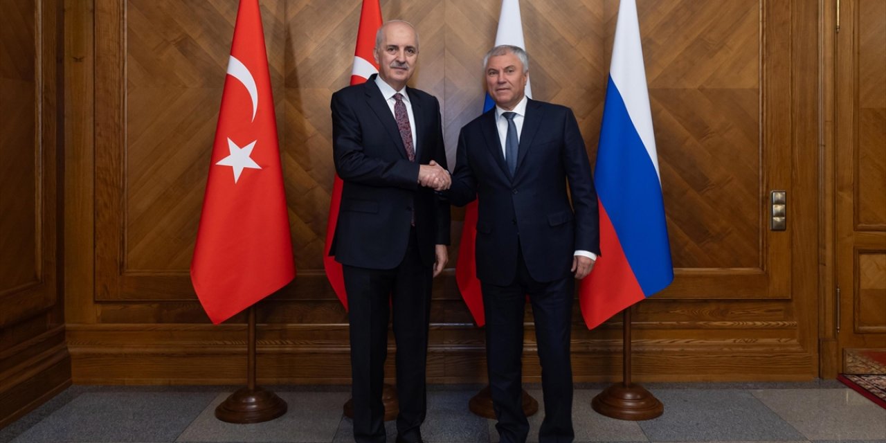 TBMM Başkanı Kurtulmuş, Rusya Devlet Duması Başkanı Volodin İle Görüştü