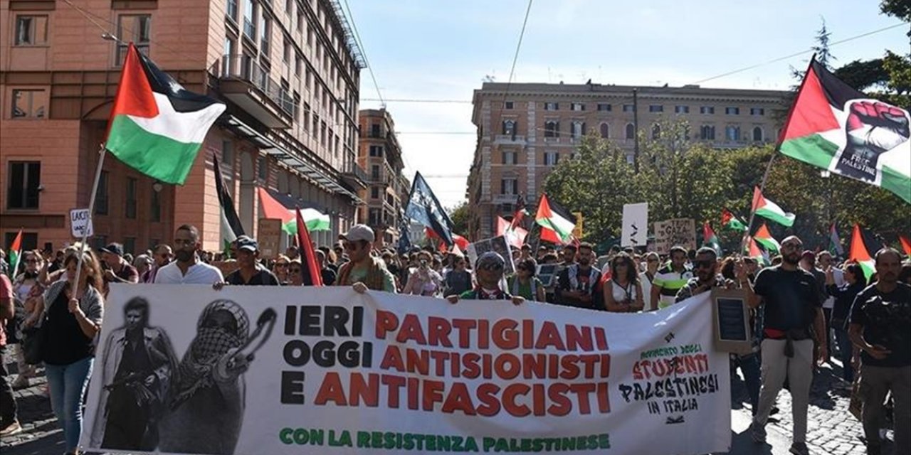 Roma'da Ekim Ayında Yapılması Planlanan Filistin'e Destek Gösterileri Yasaklandı