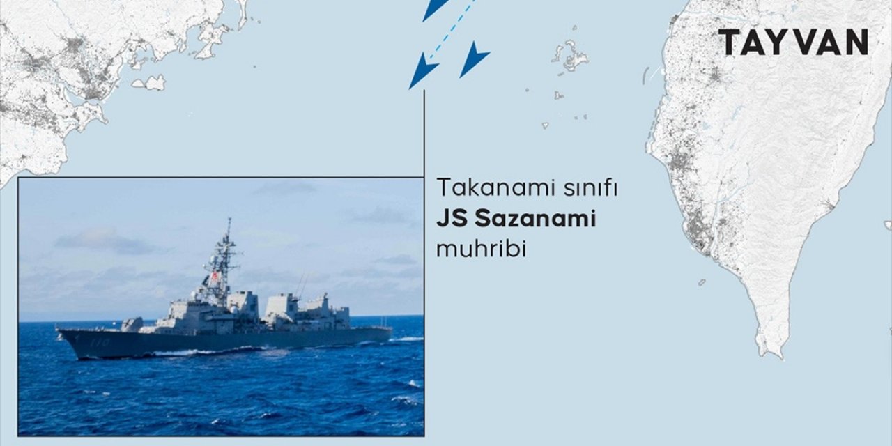 Japon Savaş Gemisi, Avustralya ve Yeni Zelanda Gemileriyle Tayvan Boğazı'ndan Geçti