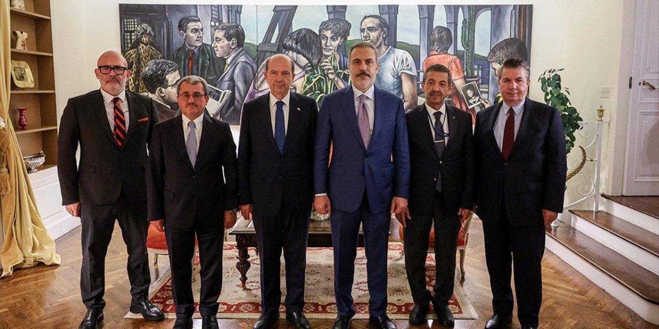 Bakan Fidan, KKTC Cumhurbaşkanı Tatar Ve Dışişleri Bakanı Ertuğruloğlu İle Görüştü