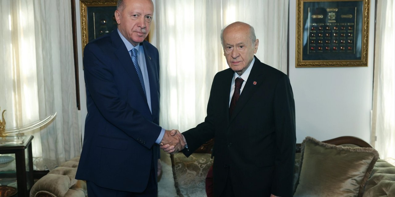 Cumhurbaşkanı Erdoğan, MHP Genel Başkanı Bahçeli İle Görüştü