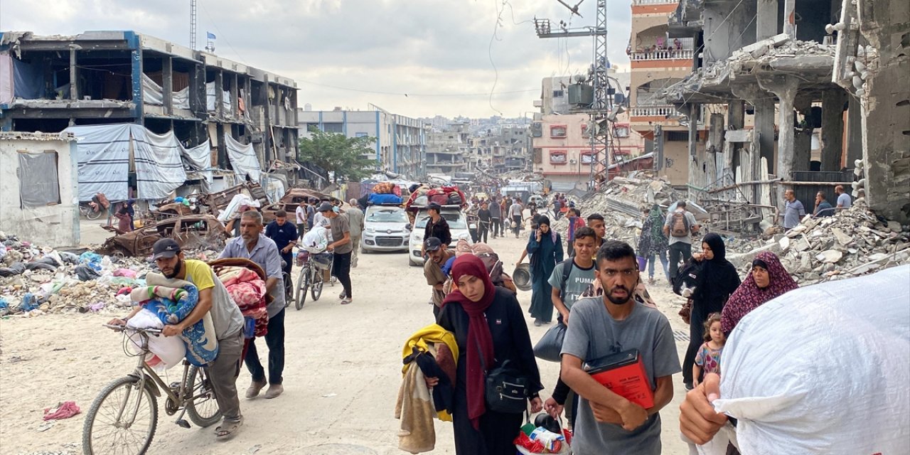 İsrail Ordusu, Gazze'nin Kuzeyinde Kalan Filistinlileri Sürgün Etmeye Çalışıyor