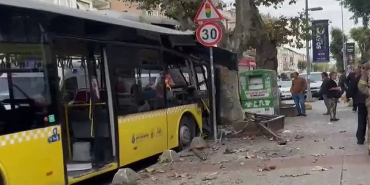Bahçelievler’de İETT Otobüsü Ağaca Çarptı: Yaralılar Var