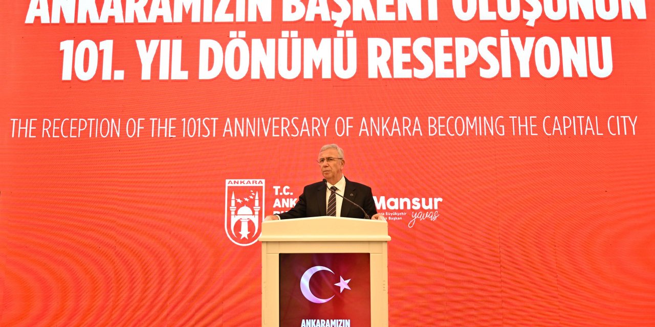 Mansur Yavaş’tan Ankara’nın Başkent Oluşunun 101’inci Yılına Özel Resepsiyon