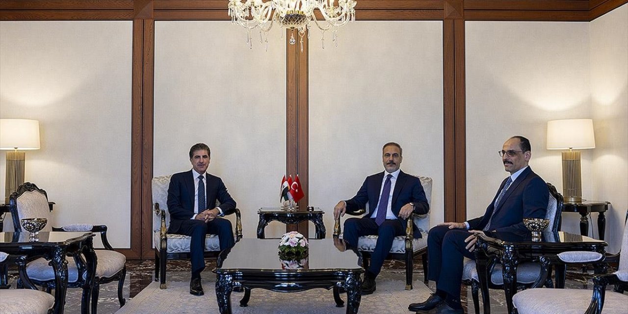 Dışişleri Bakanı Fidan, IKBY Başkanı Barzani İle Görüştü