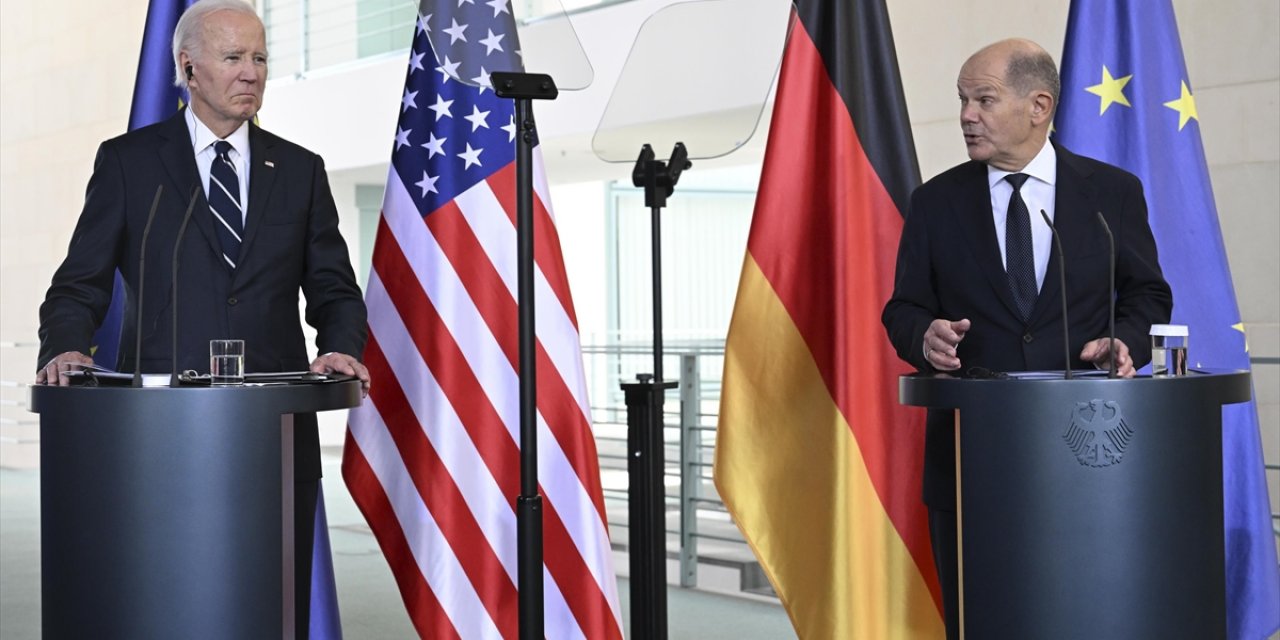 Almanya Başbakanı Scholz ABD Başkanı Biden'a, Güçlü Bir Nato'ya Bağlı Olduklarını Söyledi