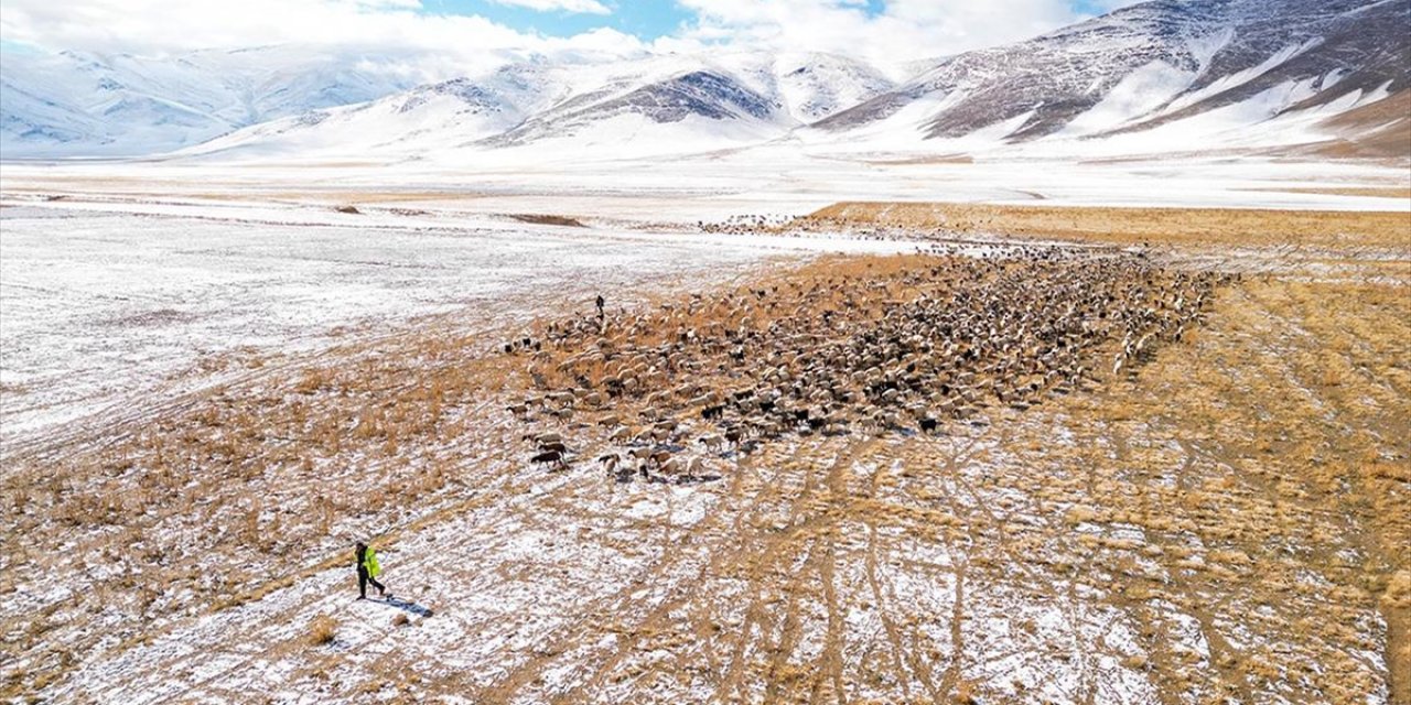 Van'da Kara Hazırlıksız Yakalanan Besiciler Zor Anlar Yaşadı