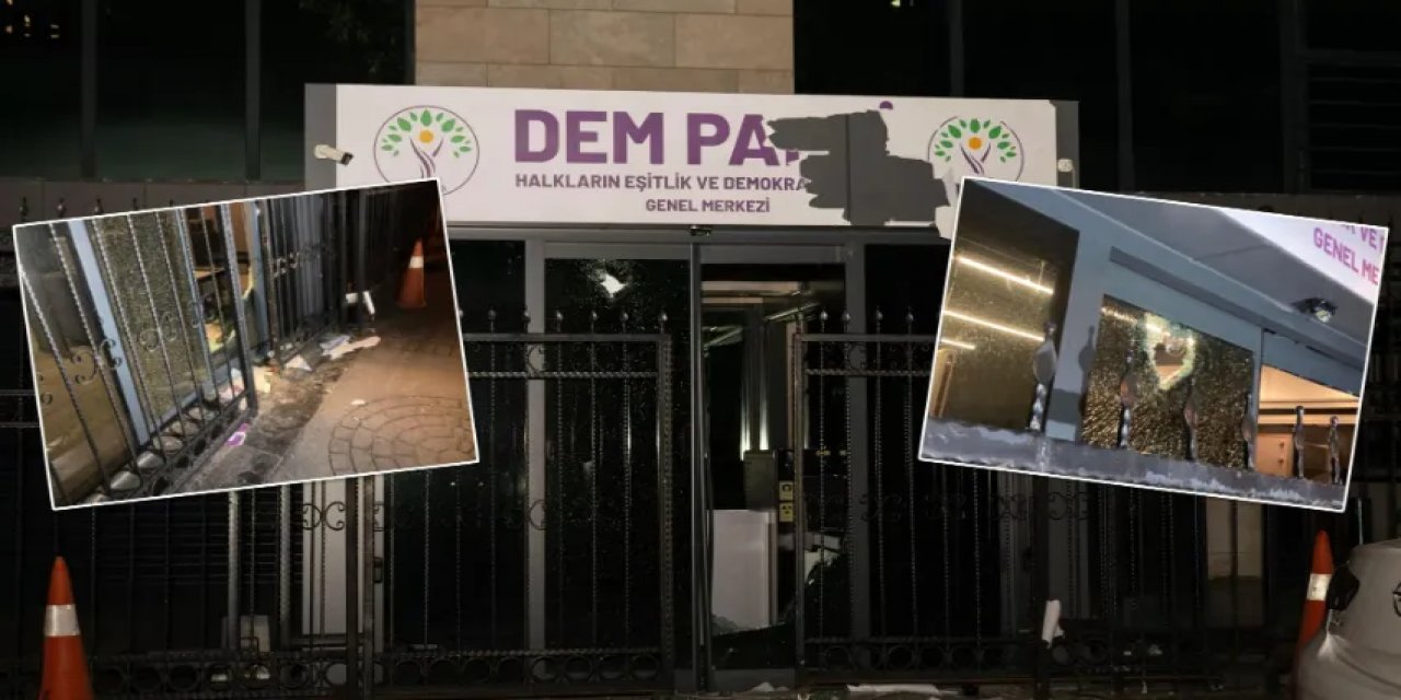 DEM Parti Genel Merkezi'ne Taşla Saldırı! Bir Kişi Gözaltına Alındı…