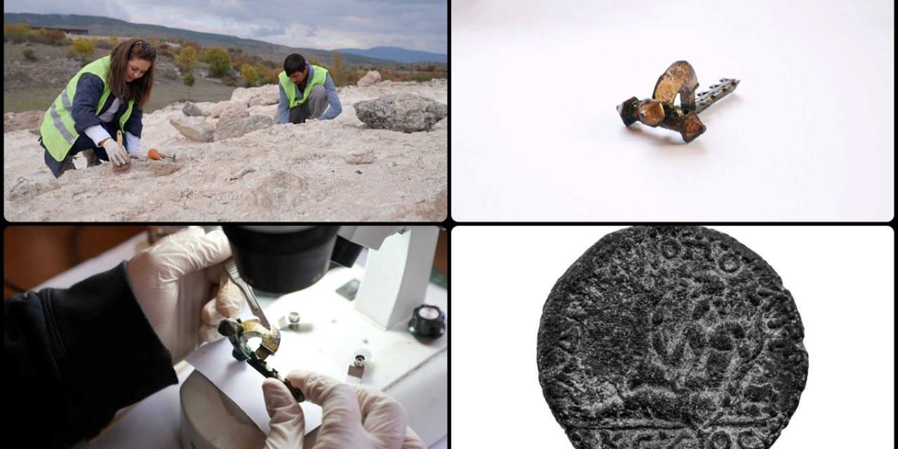 Hadrianopolis Antik Kenti'nde Fibula Ve Sikke Bulundu