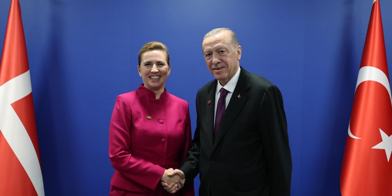 Cumhurbaşkanı Erdoğan, Danimarka Başbakanı Frederiksen'i Kabul Etti