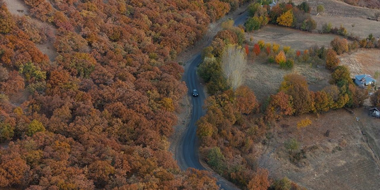 Bingöl'de Sonbahar Güzelliği Dronla Görüntülendi