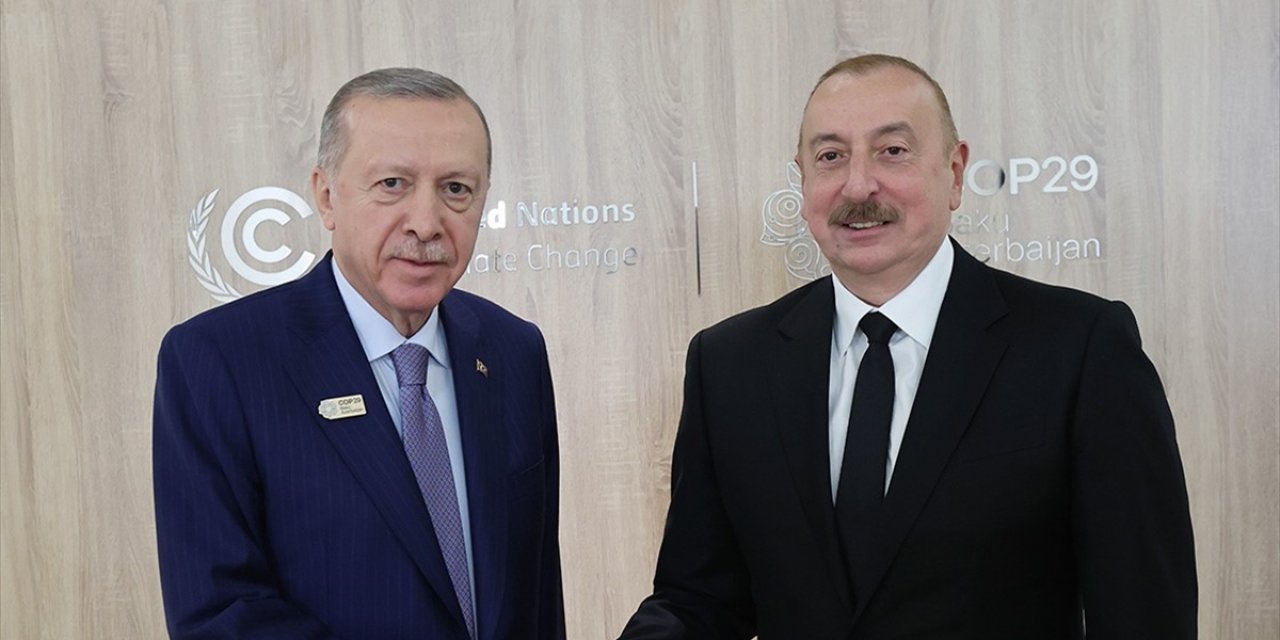 Cumhurbaşkanı Erdoğan, Azerbaycan Cumhurbaşkanı Aliyev İle Görüştü
