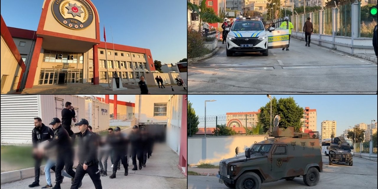 Adana Merkezli "Kuyu-37" Operasyonlarında Yakalanan 282 Zanlı Adliyede