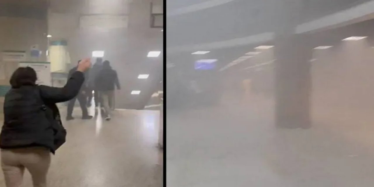 Yenikapı Metro İstasyonunda Yangın