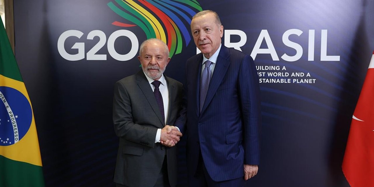 Cumhurbaşkanı Erdoğan, Brezilya Devlet Başkanı Lula da Silva İle Görüştü