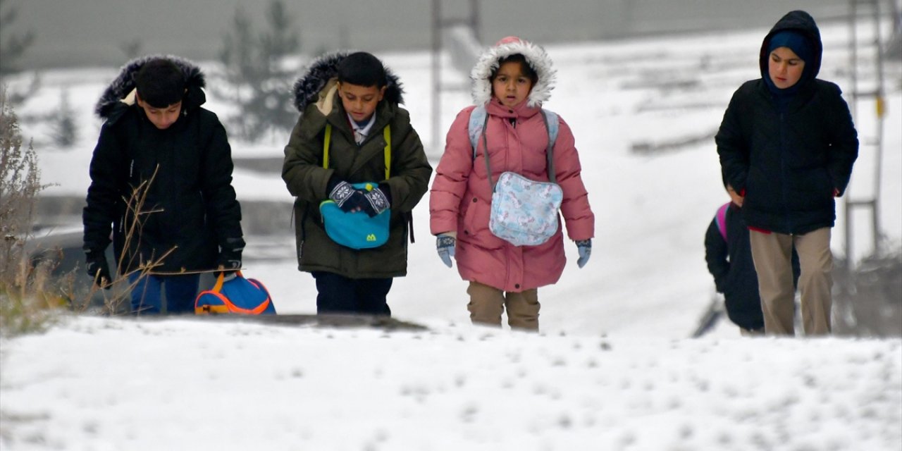 Kars, Ardahan, Ağrı ve Tunceli'de Kar Yağışı Etkili Oldu