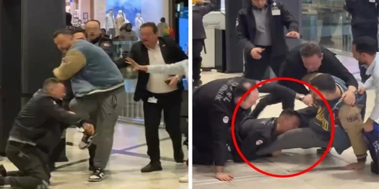 AVM'de Şoke Eden 'Köpek' Kavgası!