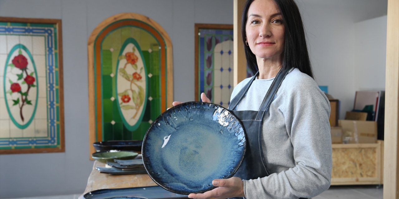 Edirne'de Üretilen Seramik Tabaklar Yurt Dışında Masaları Süslüyor