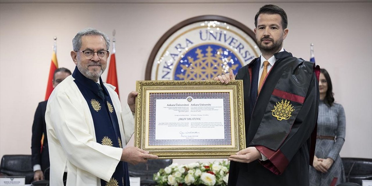 Ankara Üniversitesinden Karadağ Cumhurbaşkanı Milatoviç'e Fahri Doktora Unvanı