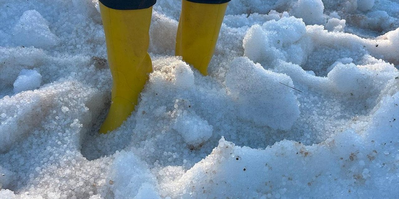 Antalya'da  Dolu ve Sağanak Seralara Zarar Verdi