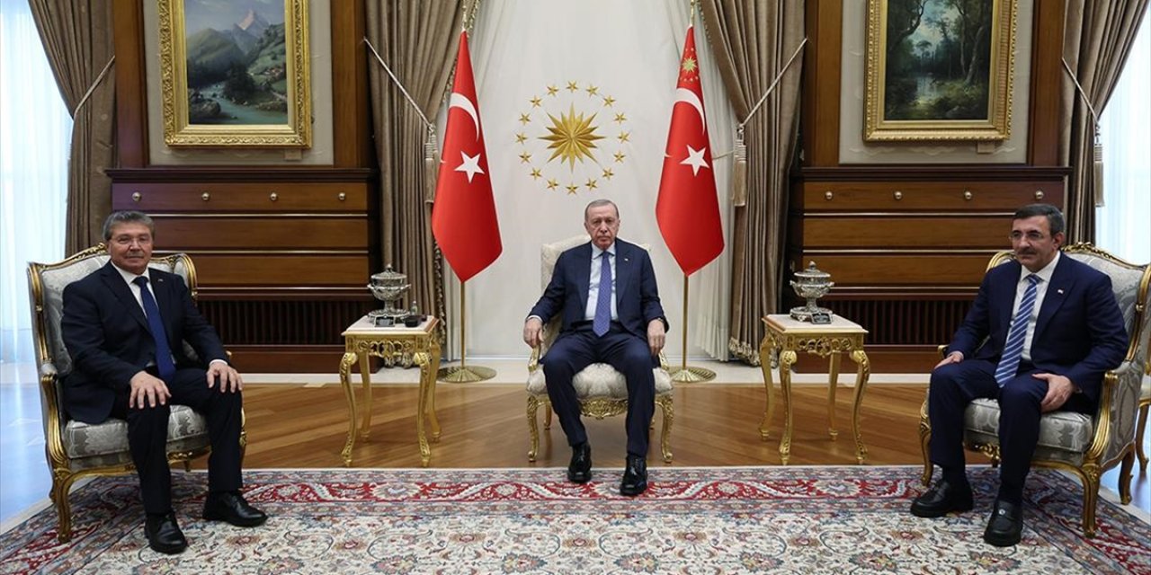Cumhurbaşkanı Erdoğan, KKTC Başbakanı Üstel'i Kabul Etti
