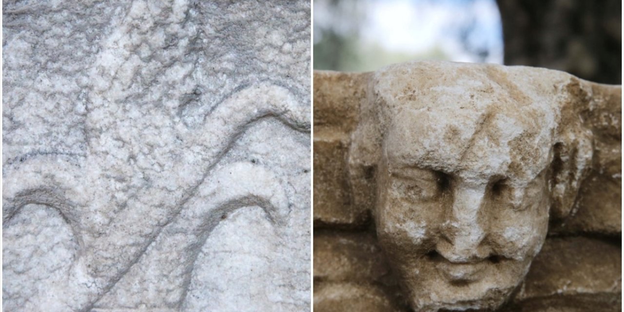 Lagina Hekate Kutsal Alanı'nda Hekate'nin Meşalesi ve Figürlü Başlık Bulundu