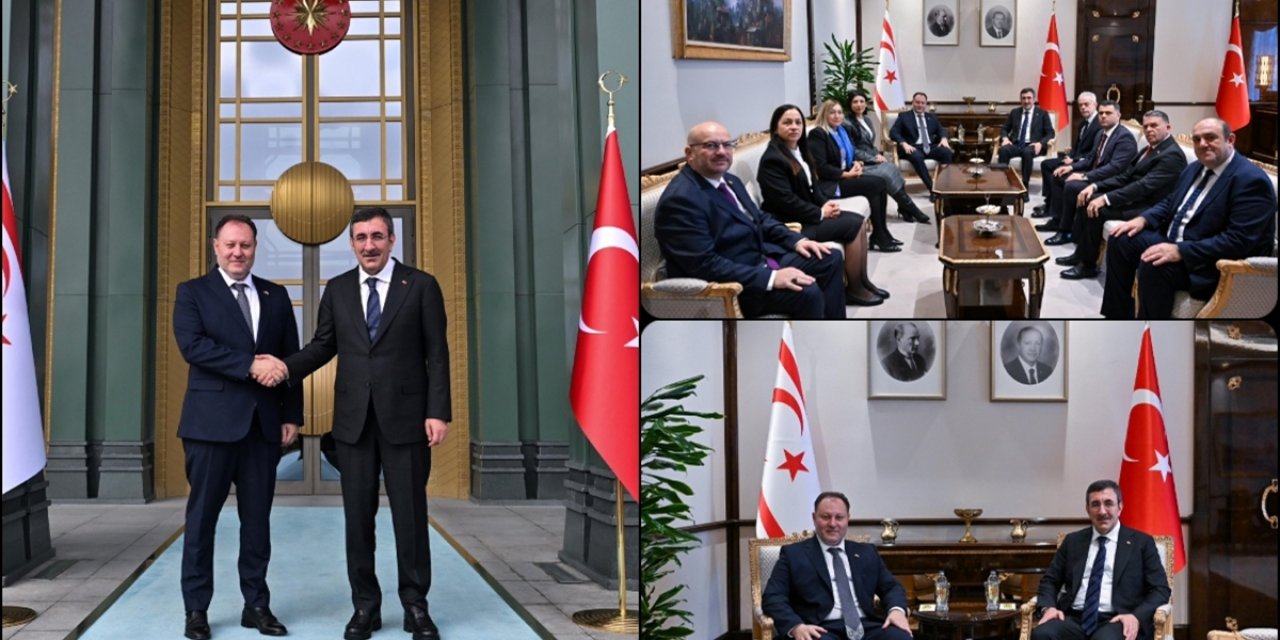 Cumhurbaşkanı Yardımcısı Yılmaz, KKTC Cumhuriyet Meclisi Başkanı Öztürkler İle Görüştü