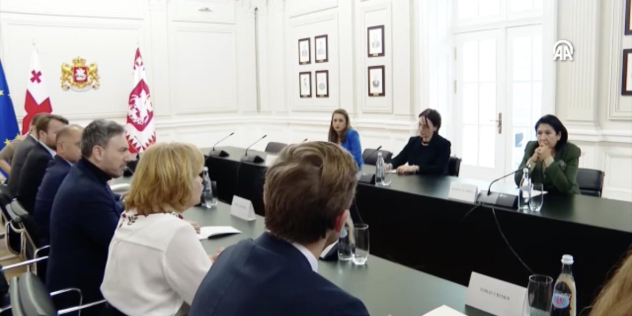 AP Heyeti, Gürcistan Cumhurbaşkanı Zurabişvili ve Muhalefet Liderleriyle Görüştü