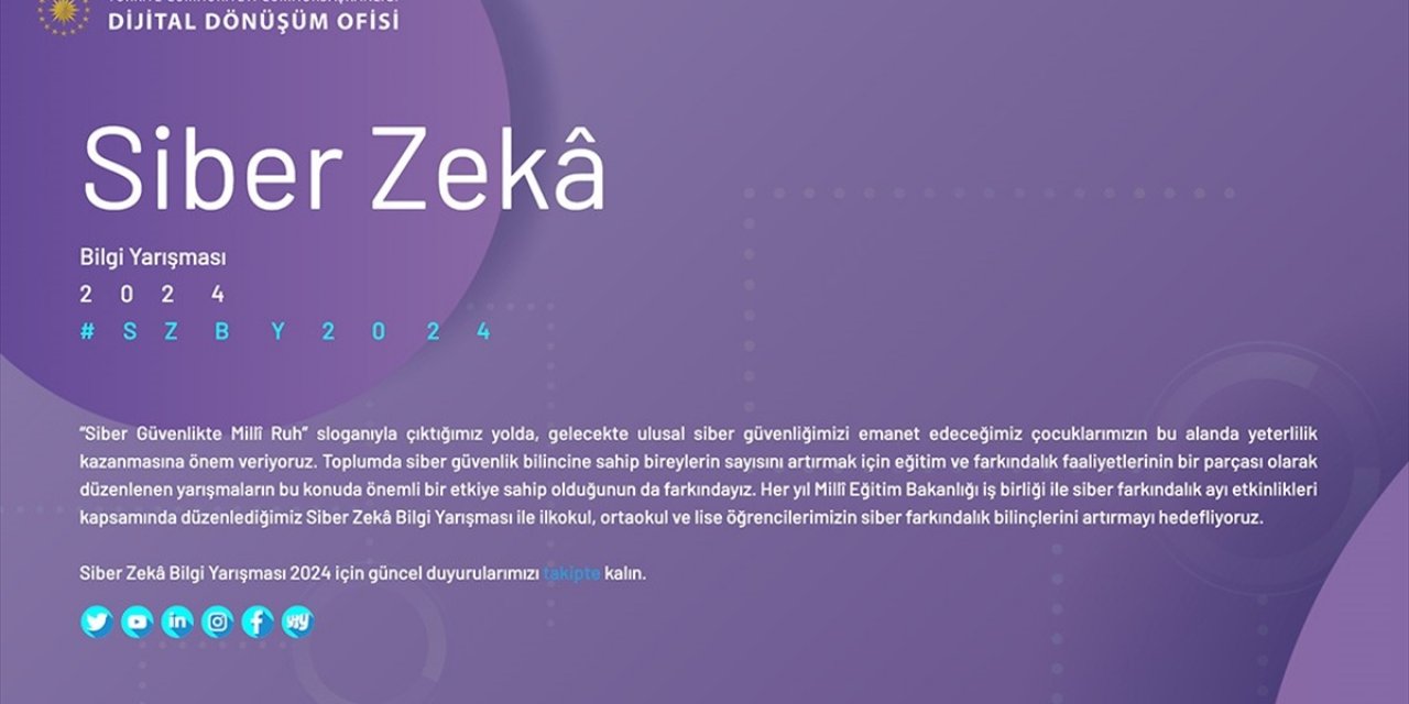 Siber Farkındalığı Artıracak "Siber Zeka Bilgi Yarışması" Pazartesi Günü Başlıyor