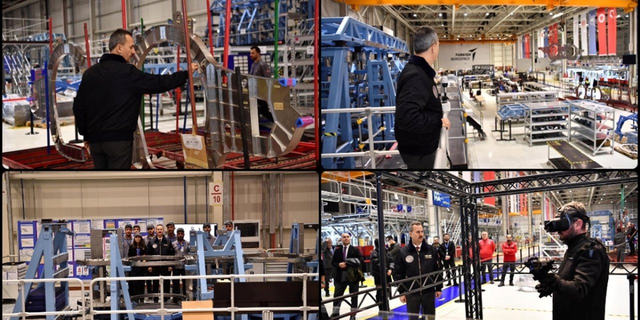 SSB Başkanı Görgün, Kaan'ın İkinci Prototipinin Üretim ve Montaj Faaliyetlerini İnceledi